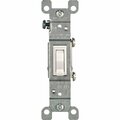 Leviton Residential Grade 15 Amp Toggle Single Pole Switch, White 208-02651-02W